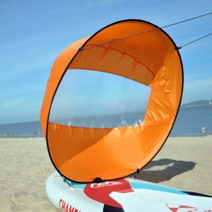 Foldable Kayak Wind Sail Ultra-light Portable Special Sail for Water Sports Canoe Inflatable Boat Sup Orange  |  Water Sports Exercise & Sports Orange