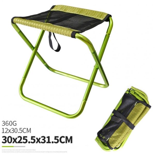 Folding Fishing Chair Lightweight Foldable Stool Outdoor Portable Outdoor Furniture green  |  Outdoor Gadgets Camping & Hiking Green