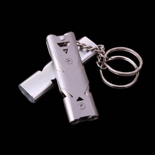 Football Training Whistle High-frequency Stainless Steel Whistle Outdoor Camping Hiking Rescue Tools  |  Survival Gears Camping & Hiking As picture show