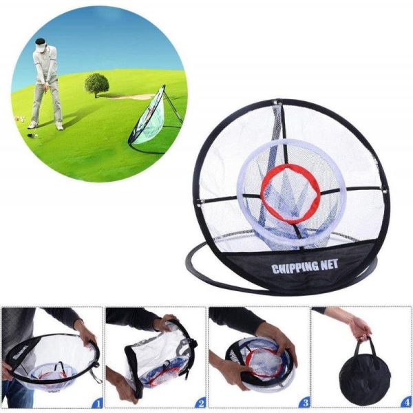 Golf Chipping Net 3-Layer Practice Net Foldable Portable golf Practice nets for Outdoor Indoor Backyard  black  |  Ball Games & Golf Ball Games & Golf Ball Games & Golf