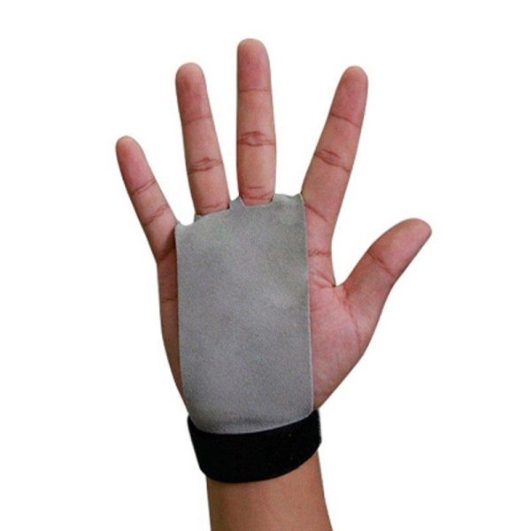 Hand Grip Synthetic Leather Gymnastics Palm Guard Protectors Glove Pull Up Bar Weight Lifting Glove L gray  |  Protective Gears Exercise & Sports L gray