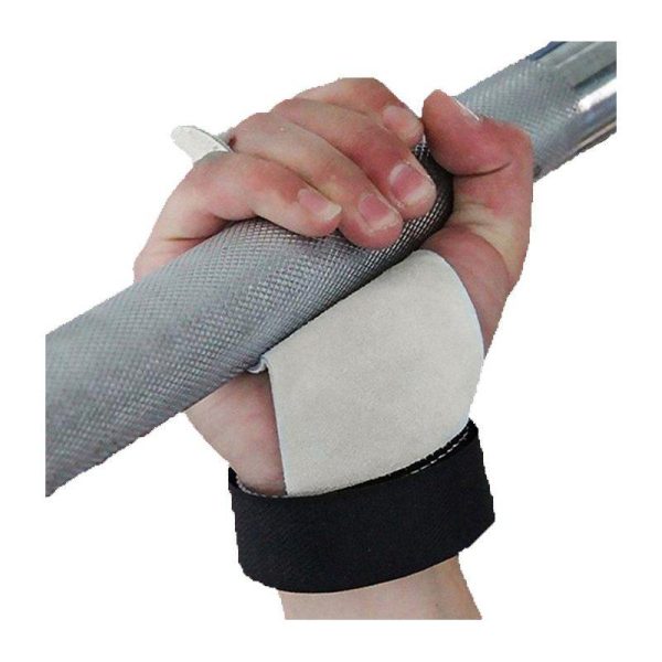 Hand Grip Synthetic Leather Gymnastics Palm Guard Protectors Glove Pull Up Bar Weight Lifting Glove L gray  |  Protective Gears Exercise & Sports L gray