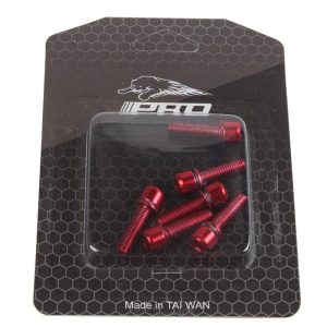 IIIPRO MTB Bicycle Handlebar Screws Titanium-plated Colorful Screws M5*18MM stem riser screws Red  |  Bicycle Accessories Bicycle Accessories Bicycle Accessories