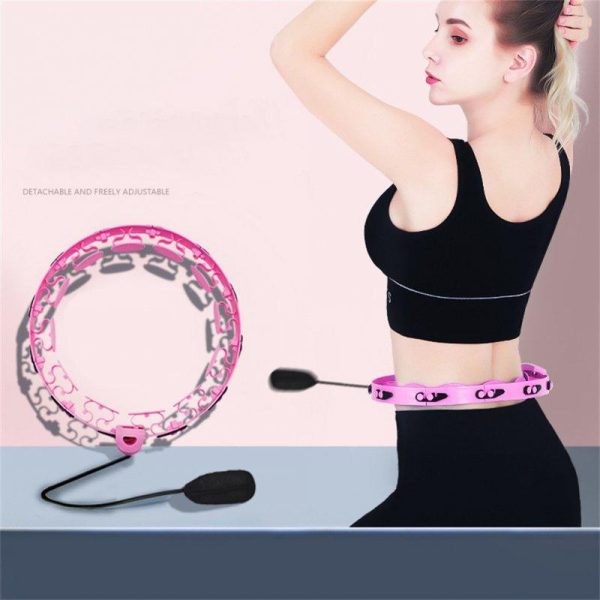 Intelligent Sport Hoop Removable Thin Waist Exercise Hoop Home Training Fitness Equipment green  |  Fitness Equipment Exercise & Sports Fitness Equipment