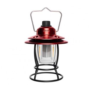 Led Retro Portable Camping Lantern Multifunctional Rechargeable Stepless Dimming Outdoor Hanging Tent Lamp red  |  Outdoor Lamps Camping & Hiking Outdoor Lamps