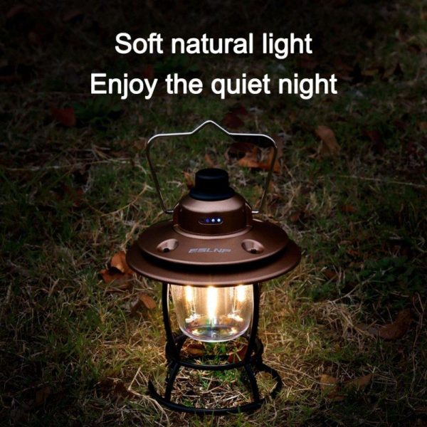 Led Retro Portable Camping Lantern Multifunctional Rechargeable Stepless Dimming Outdoor Hanging Tent Lamp red  |  Outdoor Lamps Camping & Hiking Outdoor Lamps