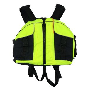 Life Vest with Whistle Swimming Boating Drifting Water Sports Jacket Polyester Adult Life Vest Jacket Fluorescent green_One size-adjustable size  |  Survival Gears Camping & Hiking Fluorescent green + One size-adjustable size