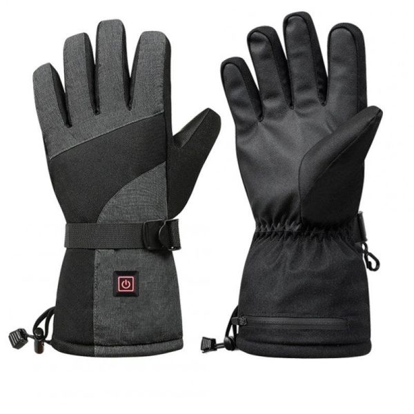 Men Women Heating Gloves Winter Electric Heated Warm Gloves for Outdoor Ski Riding Hiking Gloves  |  Protective Gears Exercise & Sports Gloves (without battery) + L