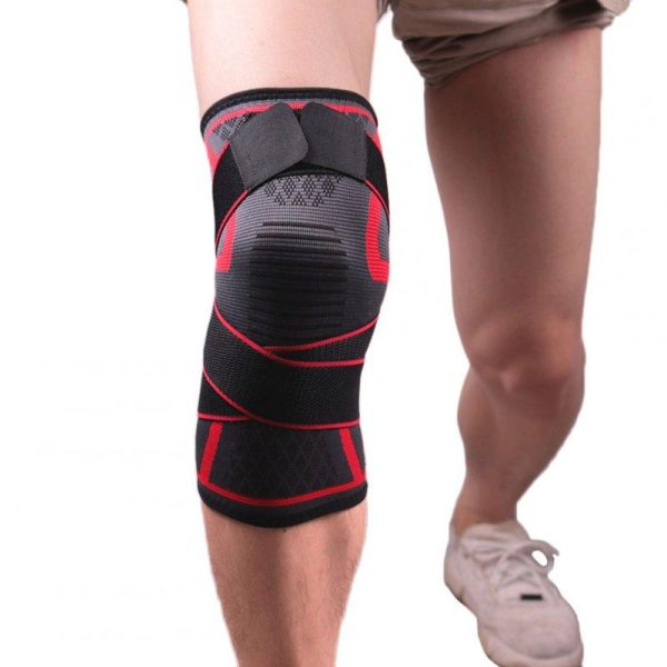 Men Women Knee Pads Knee Compression Sleeve Improved Circulation Compression Knee Braces For Joint Pain Relief Red M  |  Protective Gears Exercise & Sports Protective Gears