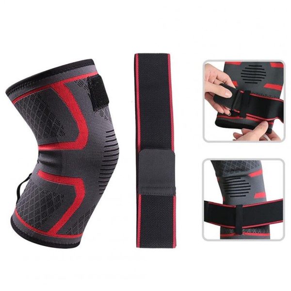 Men Women Knee Pads Knee Compression Sleeve Improved Circulation Compression Knee Braces For Joint Pain Relief Red M  |  Protective Gears Exercise & Sports Protective Gears