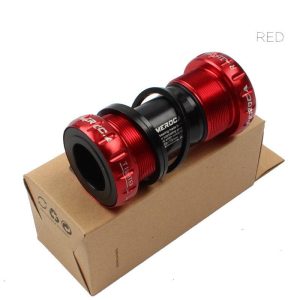 MEROCA Mountain Bike Bicycle BB Shaft Ceramic Cylinder Shaft Screw-in Center Shaft Thread Center Shaft Bottom Bracket red  |  Bicycle Accessories Bicycle Accessories Bicycle Accessories