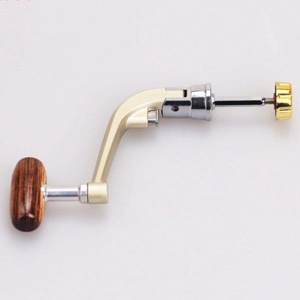 Metal Spinning Reel Folding Rocking Arm Wheel Grasp Wooden Rocking Handle Fishing Accessories large  |  Fishing Reels & Rods Fishing Reels & Rods Fishing Reels & Rods