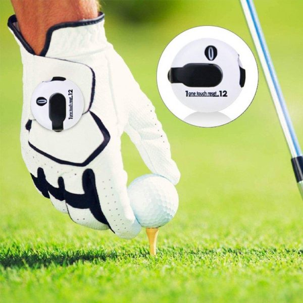 Mini Golf Stroke Score Counter One Touch Reset Professional Scoring Tool Precise Marker For Golf Course white/pink  |  Ball Games & Golf Ball Games & Golf Ball Games & Golf