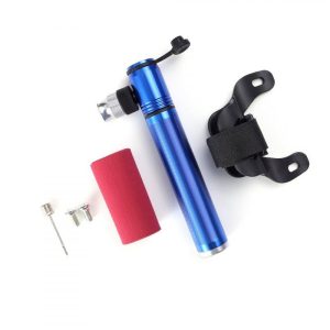 Mini Portable Bicycle Air Pump Air needle + Bracket + Screw Pumping Tool  Blue  |  Bicycle Accessories Bicycle Accessories Bicycle Accessories