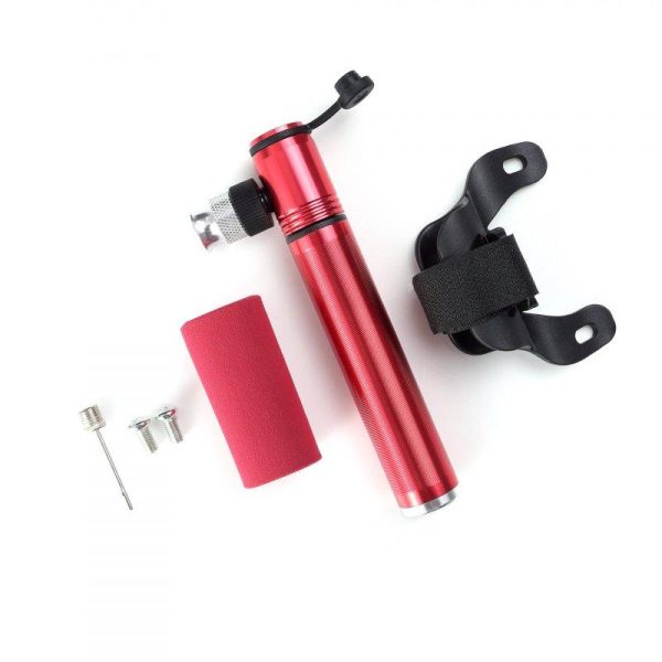 Mini Portable Bicycle Air Pump Air needle + Bracket + Screw Pumping Tool  Silver  |  Bicycle Accessories Bicycle Accessories Bicycle Accessories