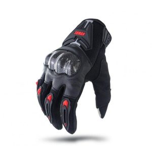 Motorcycle  Gloves Leather Moto Riding Gloves Motorbike Protective Gears red_M  |  Cyclist Equipment Cycling Cyclist Equipment