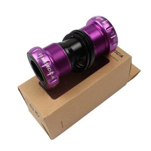 Mountain Bike Colorful Bottom Bracket Axle Integrated Hollow BB Bicycle Threaded Screw-in Center Axle  purple  |  Bicycle Accessories Bicycle Accessories Bicycle Accessories