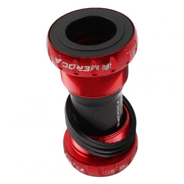 Mountain Bike Colorful Bottom Bracket Axle Integrated Hollow BB Bicycle Threaded Screw-in Center Axle  red  |  Bicycle Accessories Bicycle Accessories Bicycle Accessories