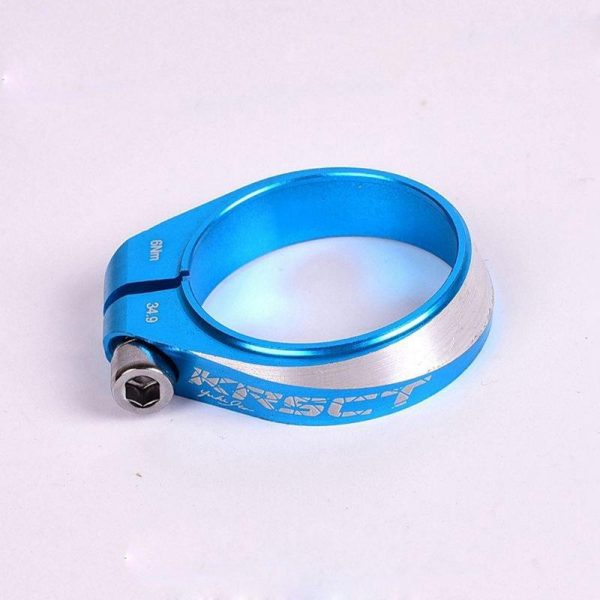 Mountain bike road seat clamp CNC6061 aluminum 34.9MM Seat Post clamp  blue  |  Bicycle Accessories Bicycle Accessories Bicycle Accessories