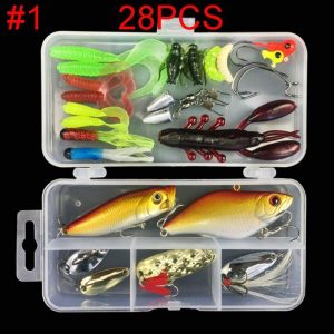 Multifunctional Fishing Lure Fake Bait Artificial Swimbait Fishing Hook Kit 28pcs/set_Lure bait set  |  Fishing Baits & Hooks Fishing Baits & Hooks 28pcs/set + Lure bait set