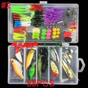 Multifunctional Fishing Lure Fake Bait Artificial Swimbait Fishing Hook Kit 88pcs/set_Lure bait set  |  Fishing Baits & Hooks Fishing Baits & Hooks 88pcs/set + Lure bait set