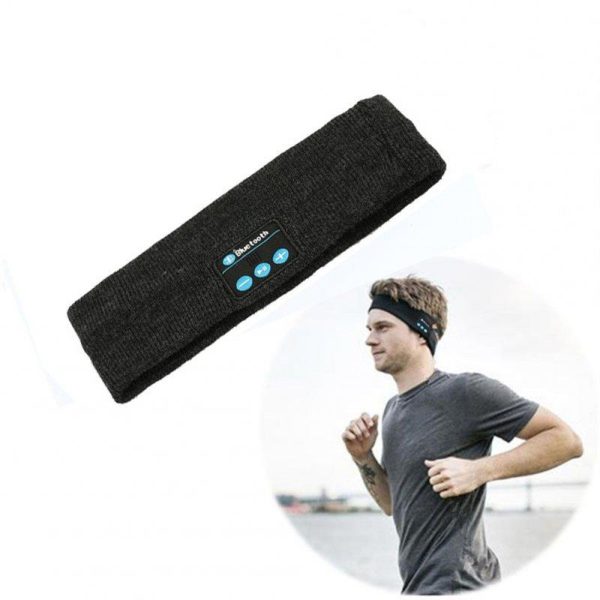 Outdoor Sports Headband Soft Elastic Comfortable Wireless Bluetooth-compatible Music Headband dark grey  |  Other Sports Products Exercise & Sports Dark grey