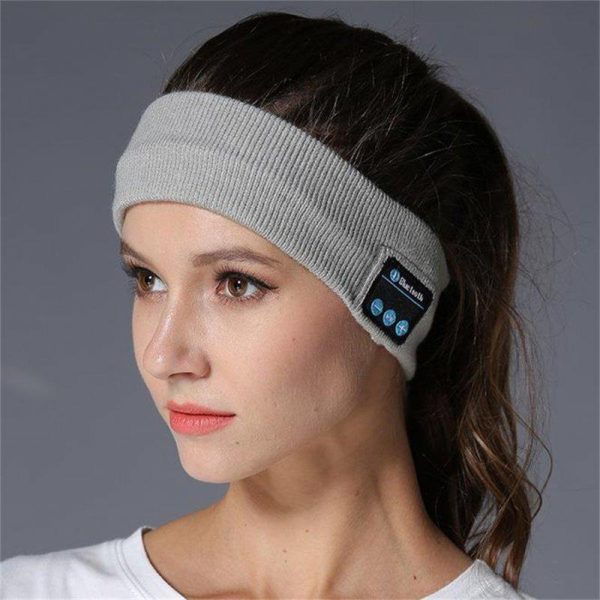 Outdoor Sports Headband Soft Elastic Comfortable Wireless Bluetooth-compatible Music Headband dark grey  |  Other Sports Products Exercise & Sports Dark grey