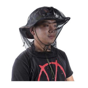 Outdoor Survival Anti Mosquito Bug Net Headgear Fishing Hat With Net Mesh Head Fisherman Hat Breathable Sunshade Mask Black (pack of 4)  |  Fishing Accessories Fishing Accessories Black (pack of 4)