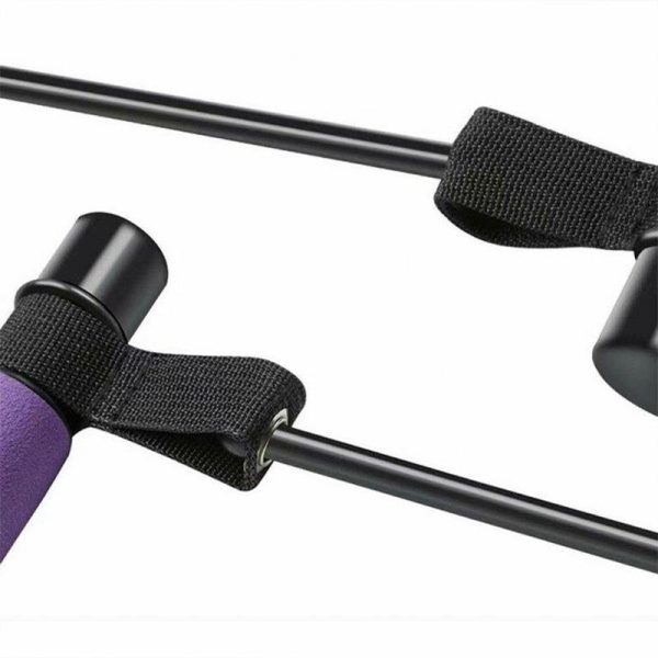 Pilates Bar With Resistance Bands Kit Portable Pilates Bar Stick Home Workout Pilate Bar For Gym Fitness Purple  |  Yoga Exercise & Sports Purple