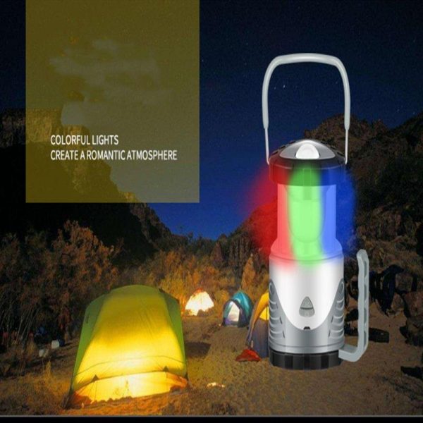 Portable Led Outdoor Camping Light Tent Lamp Multifunctional Usb Charging Telescopic Emergency Light grey  |  Outdoor Lamps Camping & Hiking Grey