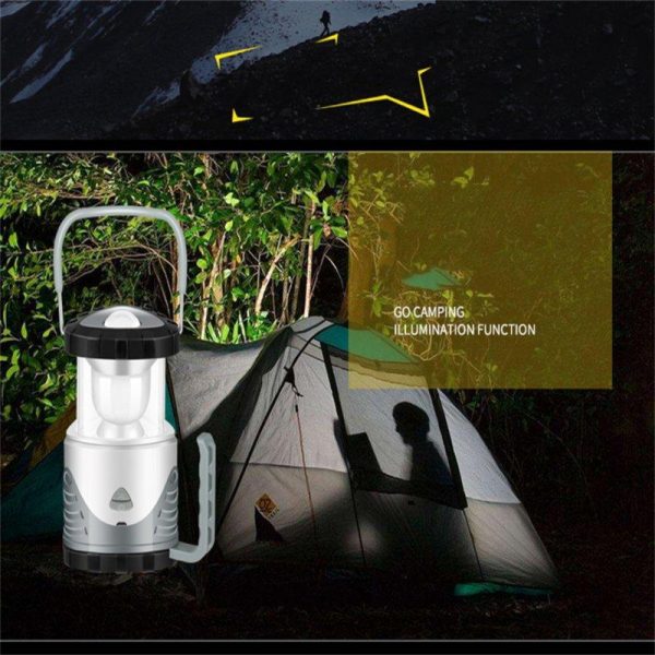 Portable Led Outdoor Camping Light Tent Lamp Multifunctional Usb Charging Telescopic Emergency Light grey  |  Outdoor Lamps Camping & Hiking Grey