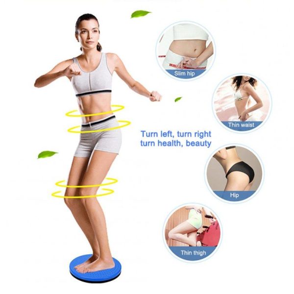 Portable Massage Twisting Disc Lightweight Fitness Board Home Slimming Fitness Equipment For Weight Loss blue  |  Fitness Equipment Exercise & Sports Blue