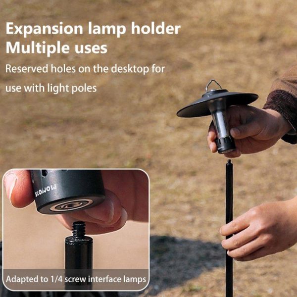 Portable Mini Tea Coffee Desk Lights Pole Tripod Table Desk Fishing Outdoor Tools For Outdoor Camping Hiking Backpacking light pole  |  Camp Kitchen Camp Kitchen Camp Kitchen