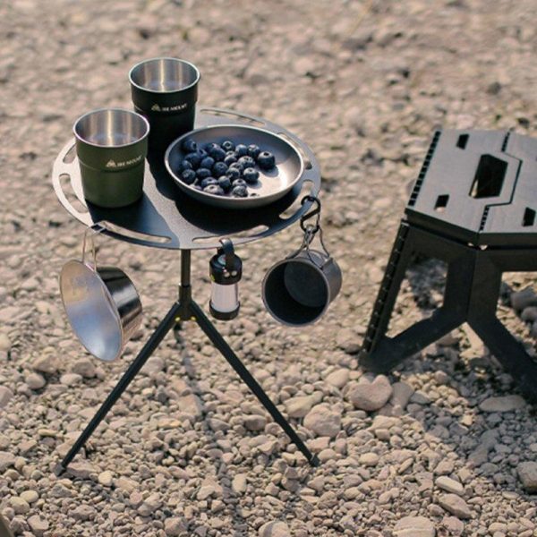 Portable Mini Tea Coffee Desk Lights Pole Tripod Table Desk Fishing Outdoor Tools For Outdoor Camping Hiking Backpacking light pole  |  Camp Kitchen Camp Kitchen Camp Kitchen