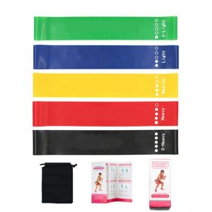 Portable Yoga Training Fitness Band Wear-resistant Elastic Resistance Bands Exercise Workout Equipment Rainbow Color  |  Yoga Exercise & Sports Rainbow Color