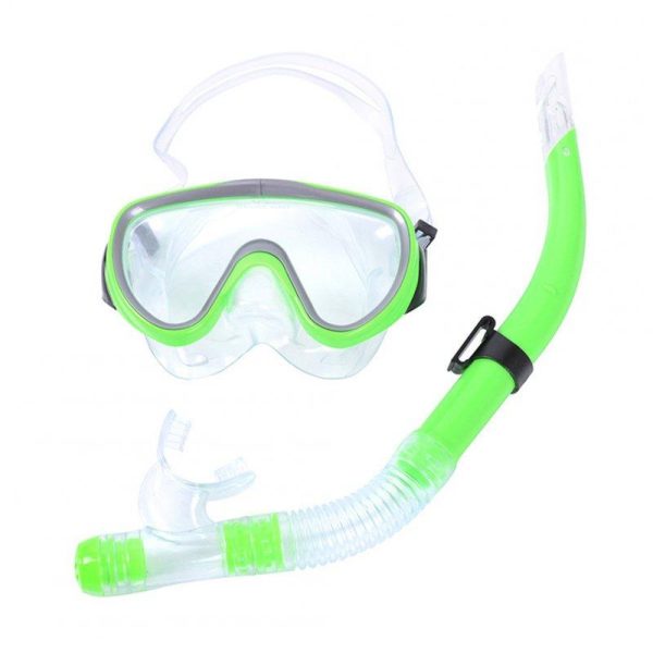 Professional Diving Mask Snorkels Set Waterproof Goggles Glasses Easy Breath Tube Set Diving Equipment black one size  |  Water Sports Exercise & Sports Black + One size