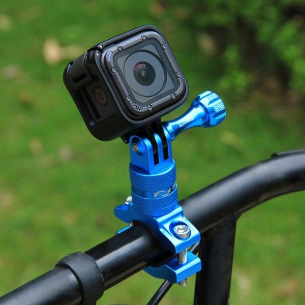 PULUZ 360 Degree Rotation Bike Aluminum Handlebar Adapter Mount for GoPro GoPro Hero4/5/6 red  |  Bicycle Accessories Bicycle Accessories Bicycle Accessories