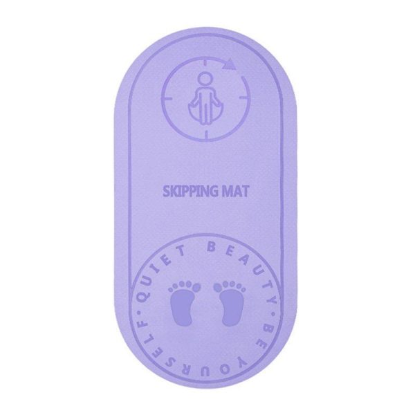 Rope Skipping Exercise Workout Mat 6mm/8mm Thickened Mute Noise Reduction Non-Slip Jump Rope Mat For Yoga Pilates Lilac 6mm  |  Yoga Exercise & Sports Lilac + 6mm