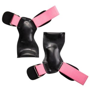 SBR Lifting Grips Gloves Heavy Duty Wrist Straps Grips For Men Women Deadlift Dumbbell Powerlifting Strength Training 1 Pair pink  |  Protective Gears Exercise & Sports Pink