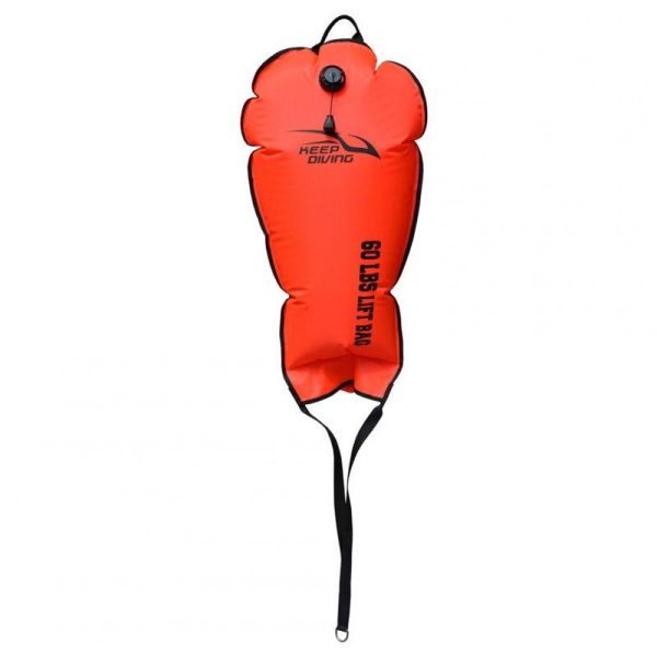 Scuba Diving Lift Bag 60/70/125/140LBS Lift Bag Big Exhaust Valve Buoyancy Bag Fluorescent orange_125 LBS  |  Water Sports Exercise & Sports Fluorescent orange + 125 LBS