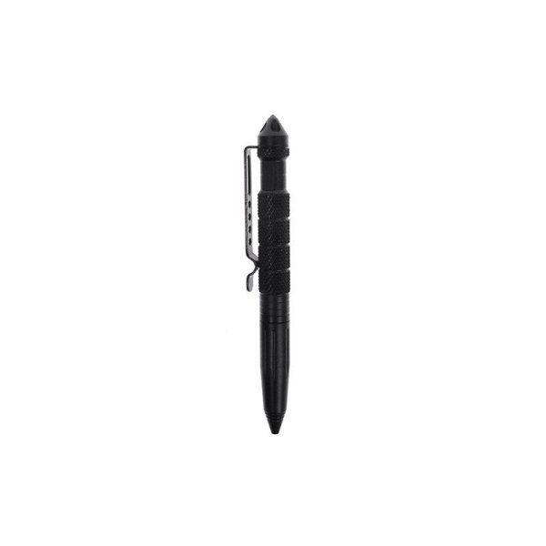 Self Defense Pen Aviation Aluminum Pen for Writing and Glass Breaker black  |  Survival Gears Camping & Hiking Black