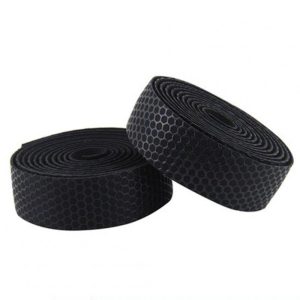 Soft Bicycle Handlebar Tape Shockproof Elastic Road Bike PVC Tape Strap +2 Bar Plug black  |  Bicycle Accessories Bicycle Accessories Bicycle Accessories