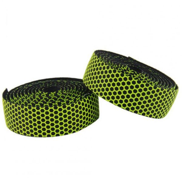 Soft Bicycle Handlebar Tape Shockproof Elastic Road Bike PVC Tape Strap +2 Bar Plug green  |  Bicycle Accessories Bicycle Accessories Bicycle Accessories