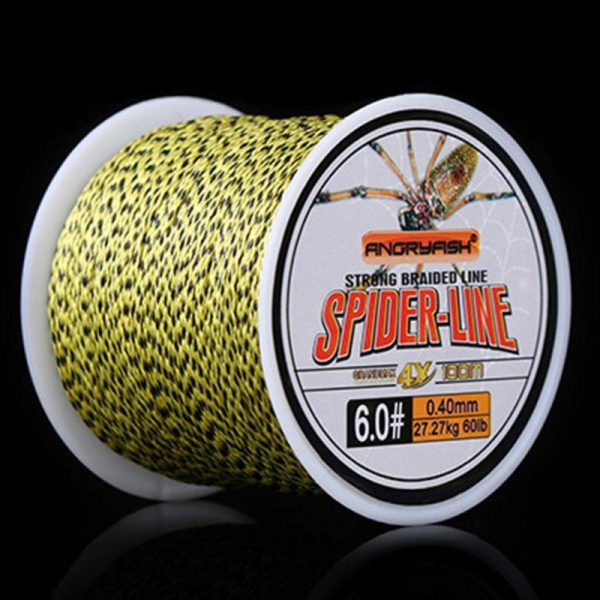 Spider-Line Series 100m PE Braided Fishing Line Camouflag 4 Strands 20- 220LB Multifilament Fishing Line brown  |  Fishing Reels & Rods Fishing Reels & Rods Brown + 0.37mm-50LB