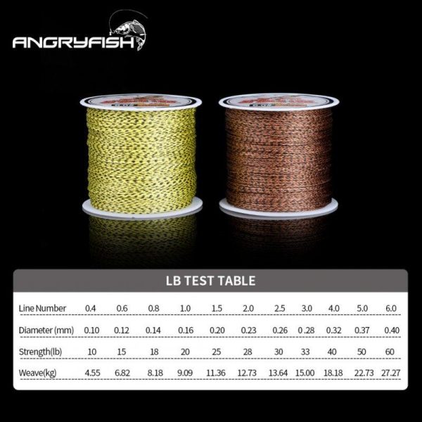 Spider-Line Series 100m PE Braided Fishing Line Camouflag 4 Strands 20- 220LB Multifilament Fishing Line brown  |  Fishing Reels & Rods Fishing Reels & Rods Brown + 0.30mm-35LB