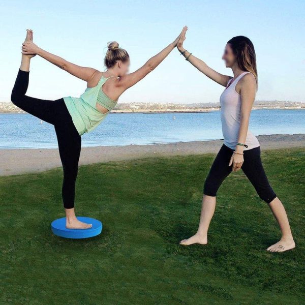 Stability Trainer Pad Foam Balance Exercise Pad Cushion For Therapy Yoga Dancing Balance Training Pilates Fitness blue  |  Yoga Exercise & Sports Blue