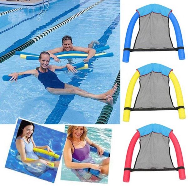 Summer Floating Row Swimming Pool Deck Chair Water Sports for Kids Adults blue  |  Water Sports Exercise & Sports Blue