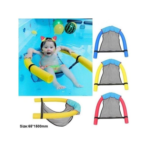 Summer Floating Row Swimming Pool Deck Chair Water Sports for Kids Adults red  |  Water Sports Exercise & Sports Red