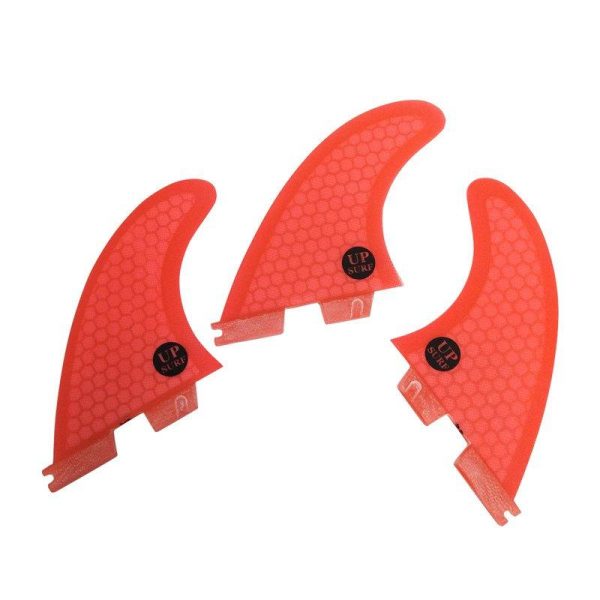 Surf Fins FCS 2 G3/G5/G7 Fins Honeycomb Fiberglass Fins Surf Surfboard Fin Orange red_G7  |  Water Sports Exercise & Sports Orange red + G7