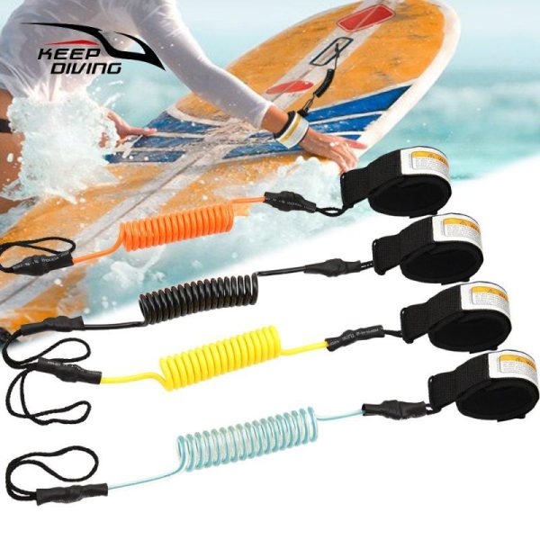 Surfing Kayak Leash Rope Boat Safety Paddle Stand Up Paddle Surfing Safety Hand Rope For Surfboard Surfing Orange  |  Water Sports Exercise & Sports Orange